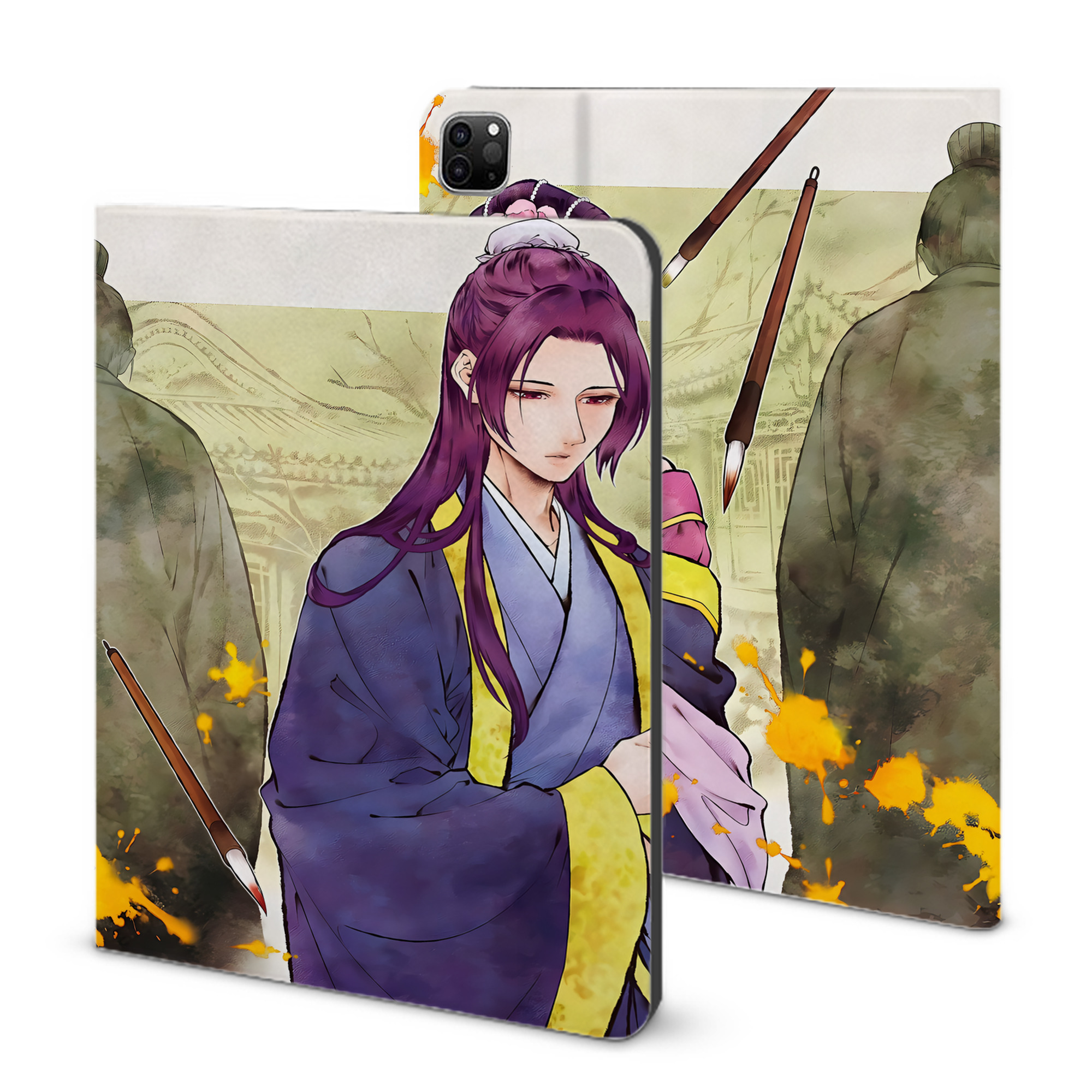 （画像用） 薬屋のひとりごと The Apothecary Diaries IPad ケース ブック型 PUレザー TPU 耐衝撃 軽量 薄型 ペン収納なし 全面保護 IPad 各モデル対応